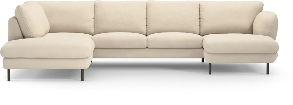 Madison Lux - 2-sits soffa med divan vänster och schäslong höger - Beige