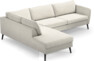 County - 2,5-sits soffa med divan vänster - Vit