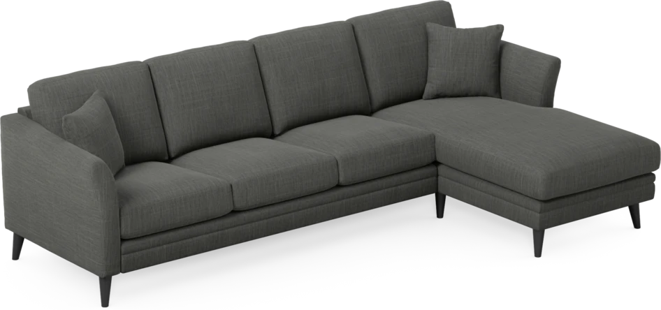 Eden - 3-sits soffa med schäslong - Grå