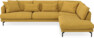 Harper - 3-sits soffa med divan höger - Gul