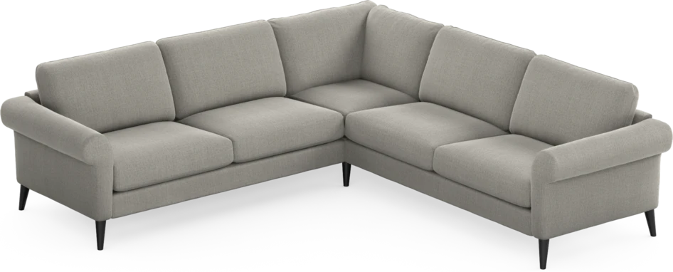 Bridge - Hörnsoffa, 2+2-sits - Grå