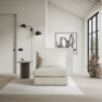 Pieces - 1-sits utan armstöd - Beige
