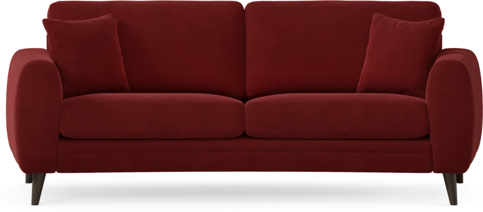 Eden - 2,5-sits soffa svängd - Röd