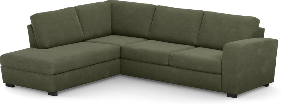 Friday - 2,5-sits soffa med divan vänster - Grön