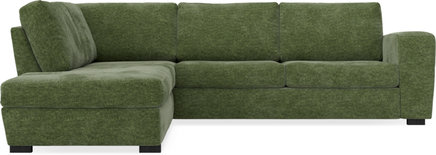 Friday - 2,5-sits soffa med divan vänster - Grön