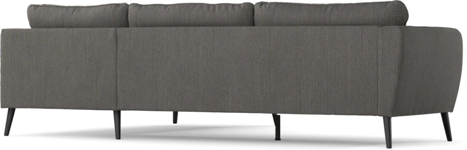 County - 2,5-sits soffa med divan höger - Brun