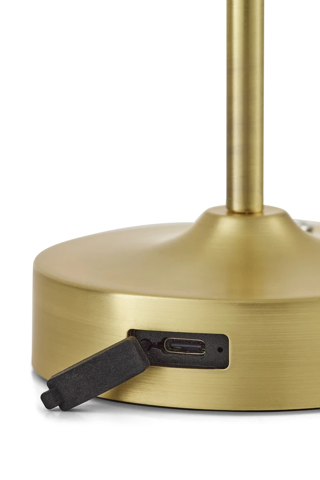 Lisa - Portabel bordslampa H28 Ø10,5 cm - Gul