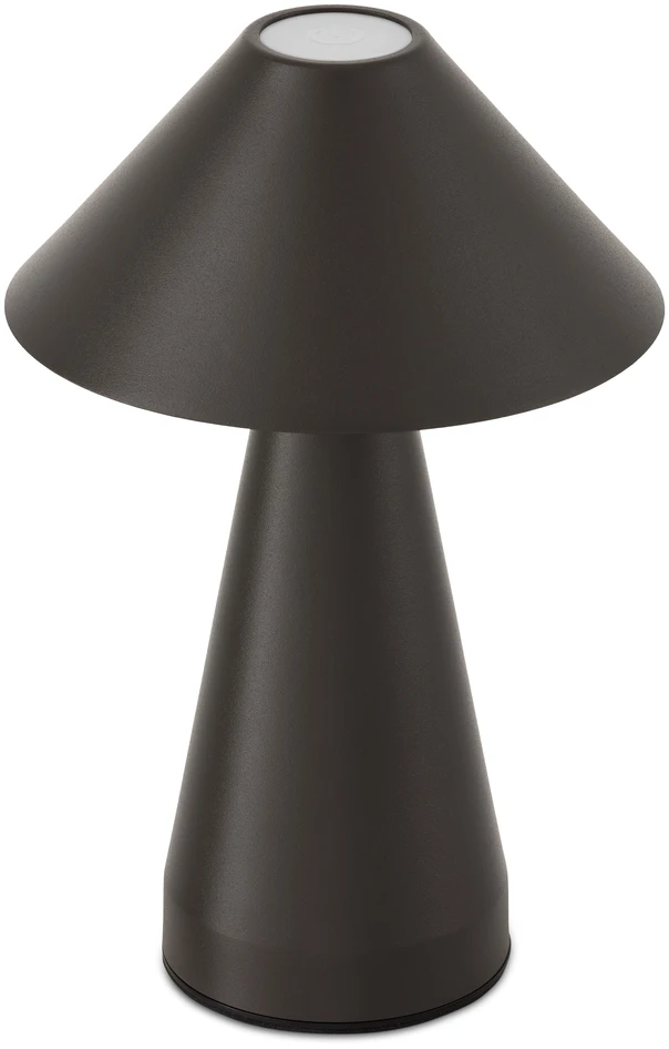 Sigge - Portabel bordslampa H23 Ø14,5 cm - Grå