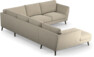 Madison Lux - Hörnsoffa med schäslong vänster - Beige