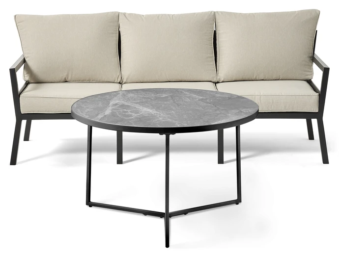 Maxime/Encore, Utesoffa med bord Ø 80 cm