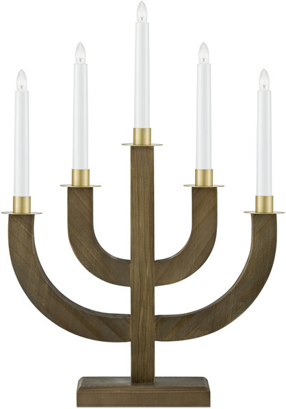 Edith - Adventsljusstake,  H 49, B 35 cm  - Brun