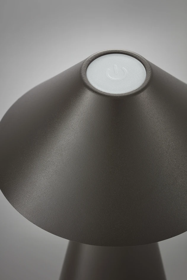 Sigge - Portabel bordslampa H23 Ø14,5 cm - Grå