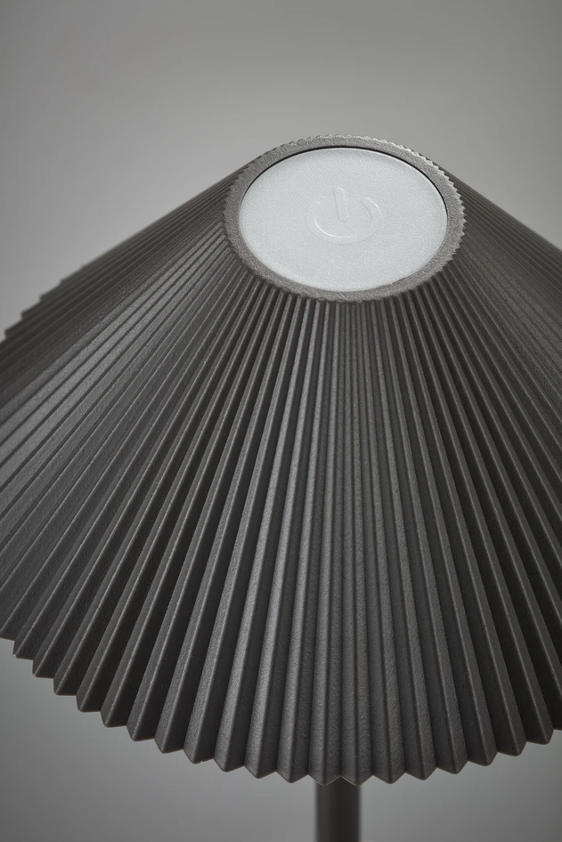 Ivy - Portabel bordslampa H28 Ø14,5 cm - Grå