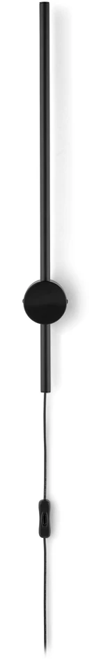 Line - Vägglampa, H62 Ø7 cm - Svart