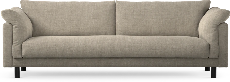 Cherrie - 4-sits soffa, hel dyna, fast klädsel - Beige