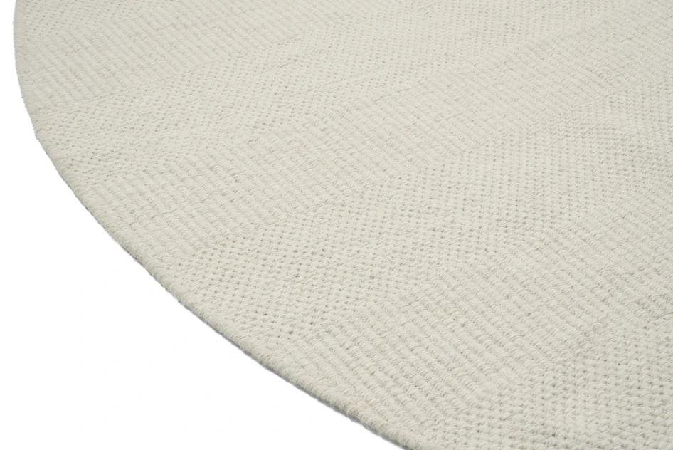 Olivia - Ullmatta Ø250 cm - Vit