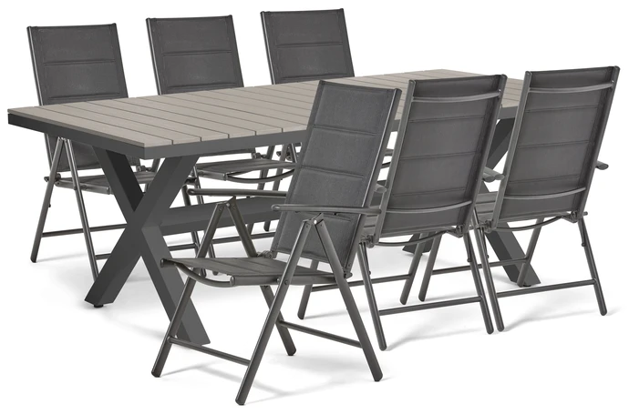 Modena/Lazio, Utegrupp med bord och 6 positionsstolar