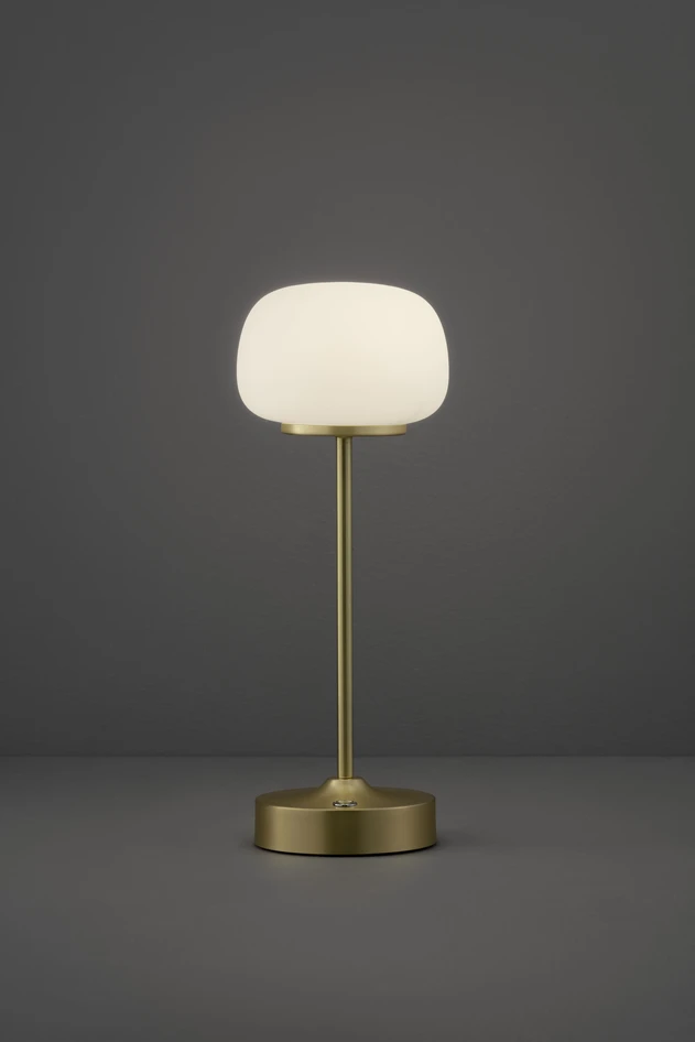 Lisa - Portabel bordslampa H28 Ø10,5 cm - Gul