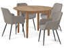 Ekerö - Matgrupp med 4 karmstolar Milla - Beige