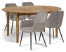 Ekerö - Matgrupp med 4 karmstolar Milla - Beige