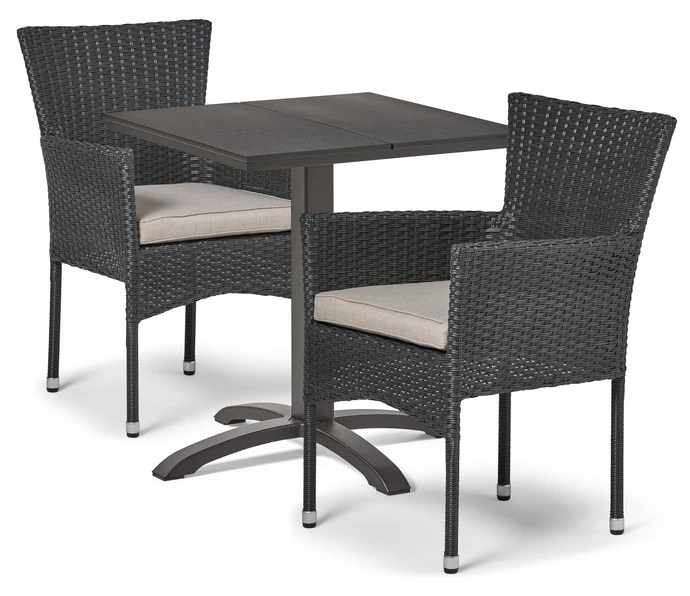 Village, Utegrupp med bord och 2 fåtöljer