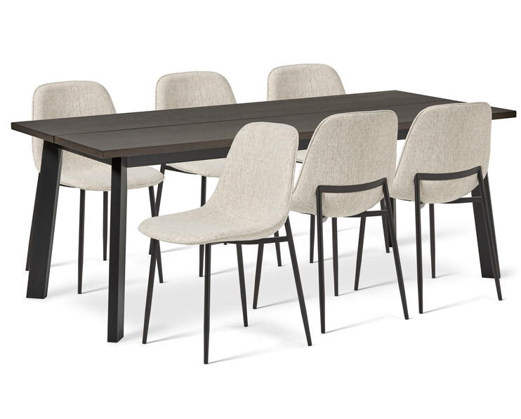 Nomad - Matgrupp med 6 stolar Melic - Beige