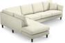 Eden - 3-sits soffa med divan - Vit