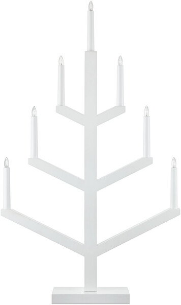 Truls - Adventsljusstake, H 79, B 47 cm  - Vit