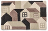 House - Dörrmatta i ull, B50 L80 cm - Flerfärgad