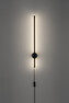 Line - Vägglampa, H62 Ø7 cm - Svart