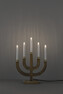 Edith - Adventsljusstake,  H 49, B 35 cm  - Brun