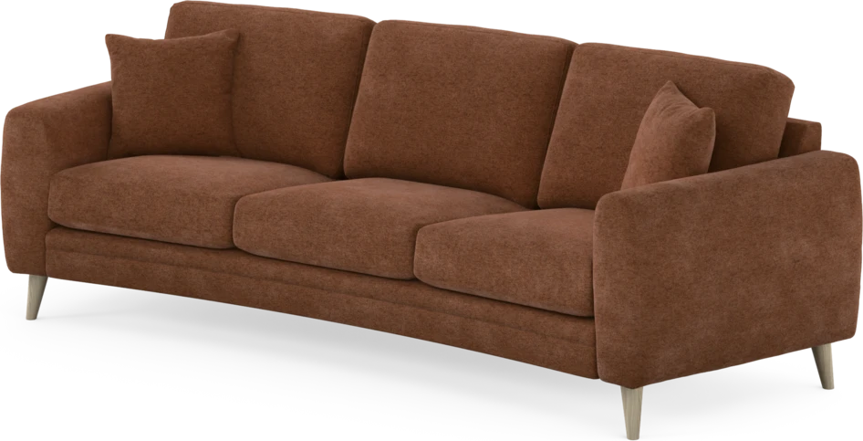 Eden - 3-sits soffa svängd - Orange
