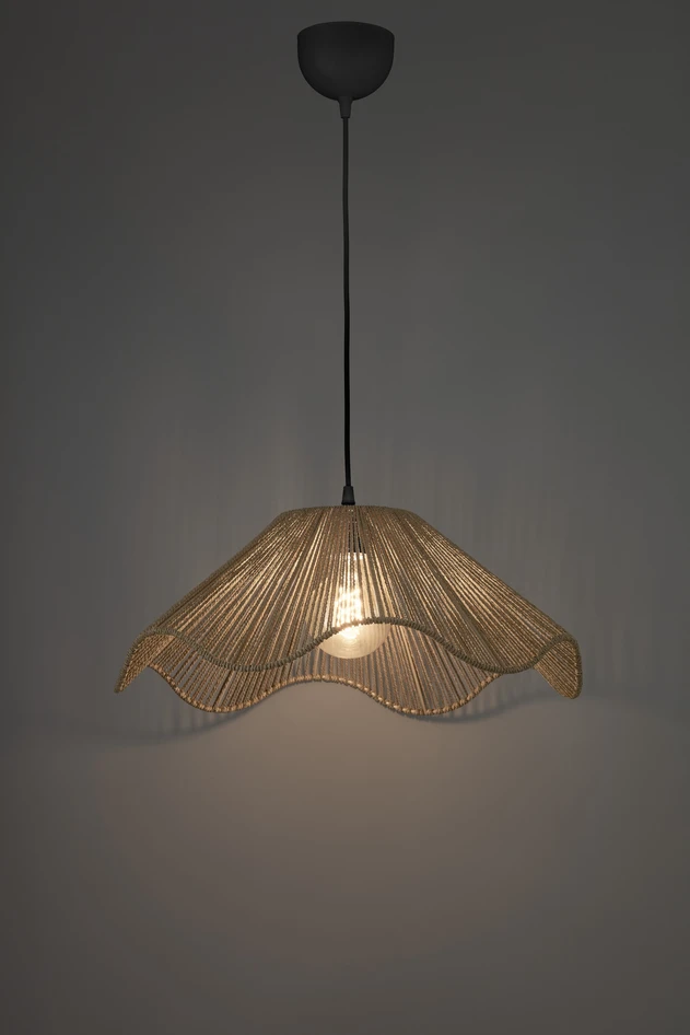 Minna - Taklampskärm H20 Ø50 cm - Beige