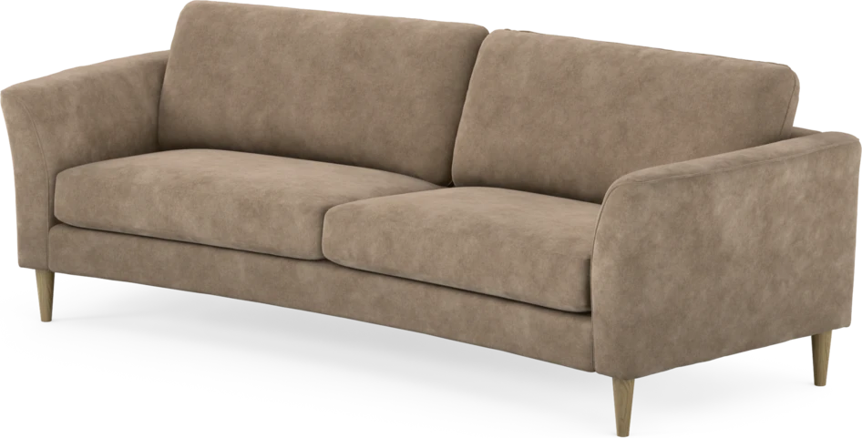 Bridge - 3-sits soffa svängd - Beige