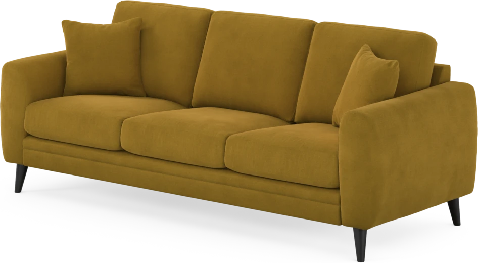 Eden - 3-sits soffa - Gul