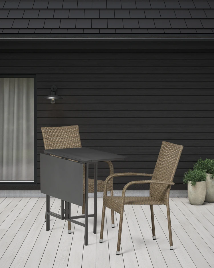 Caddy/Village - Utegrupp med bord och 2 karmstolar - inspiration