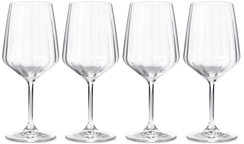 Lifestyle - Rödvinsglas, H 22,5 Ø 9,6 cm, 63 cl, 4-pack - Vit