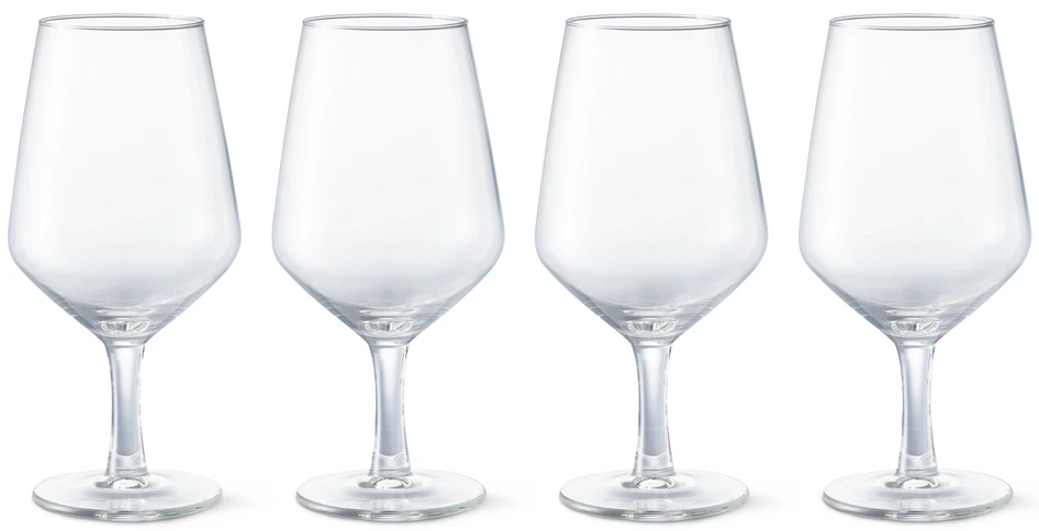 Tavira - Ölglas 4-pack, H 16 Ø 8 cm, 38 cl - Vit