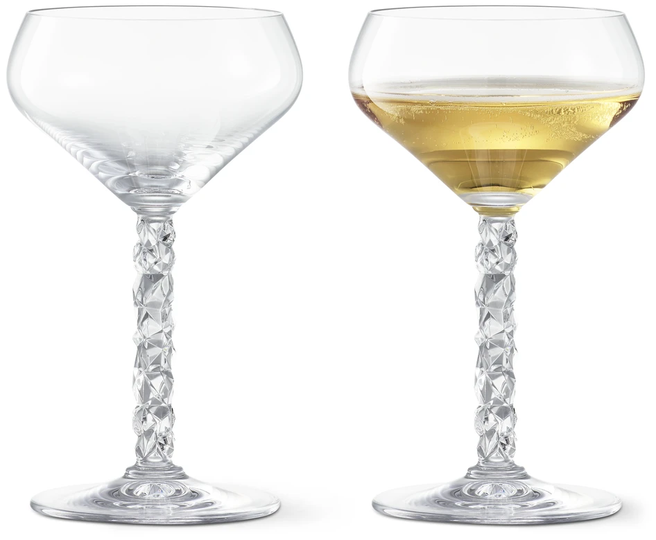 Carat - Champagneglas Coupe 2-pack, H 16,3 Ø 9,7 cm, 25 cl - Vit