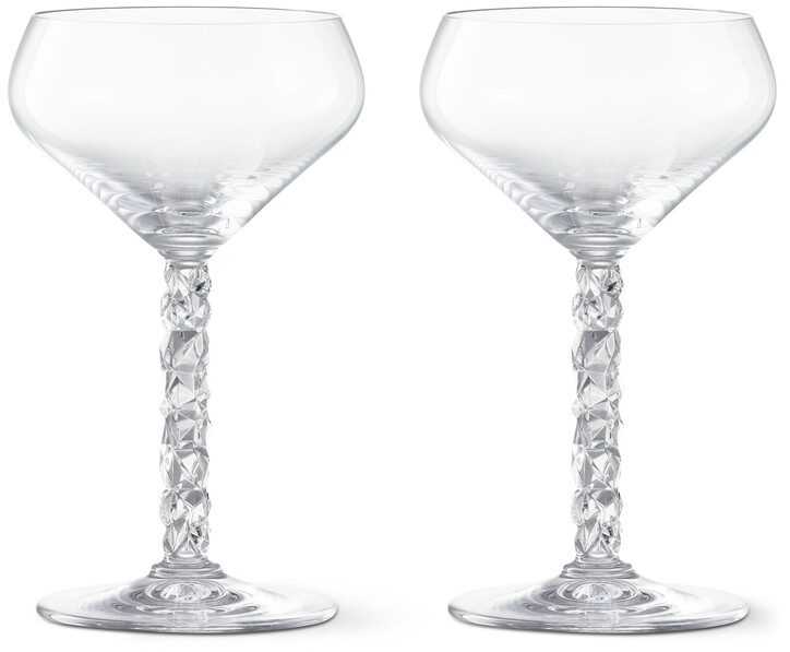 Carat - Champagneglas Coupe, H 16,3 Ø 9,7 cm, 25 cl, 2-pack - Vit