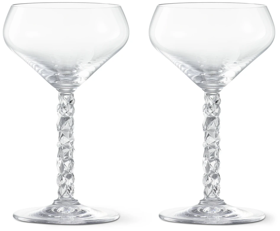 Carat - Champagneglas Coupe 2-pack, H 16,3 Ø 9,7 cm, 25 cl - Vit
