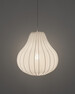 Meira - Taklampa droppformad H52 Ø48 cm - Vit
