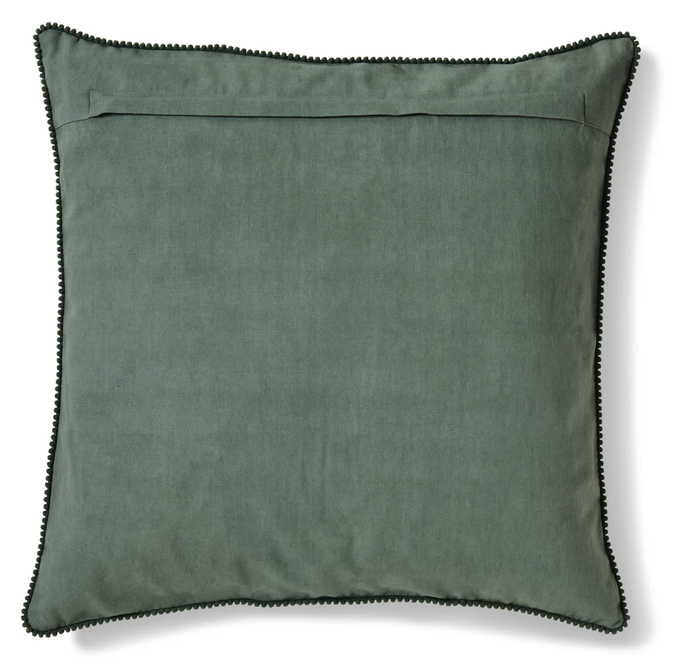 Ellis - Kuddfodral, 50x50 cm - Grön