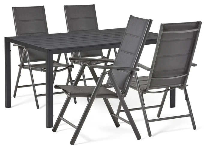 Village/Lazio, Utegrupp med bord och 4 positionsstolar