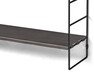 Wera - Vägghylla byggbar med 3 hyllplan, 60x18x69,4 cm - Svart