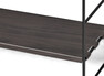 Wera - Vägghylla byggbar med 3 hyllplan, 60x18x69,4 cm - Svart