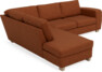Friday - 2,5-sits soffa med divan vänster - Orange
