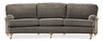 Oxford Delux - 3-sits soffa svängd, fast klädsel - Brun