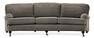 Oxford Delux - 3-sits soffa svängd, fast klädsel - Brun