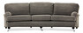 Oxford Delux - 3-sits soffa svängd, fast klädsel - Brun